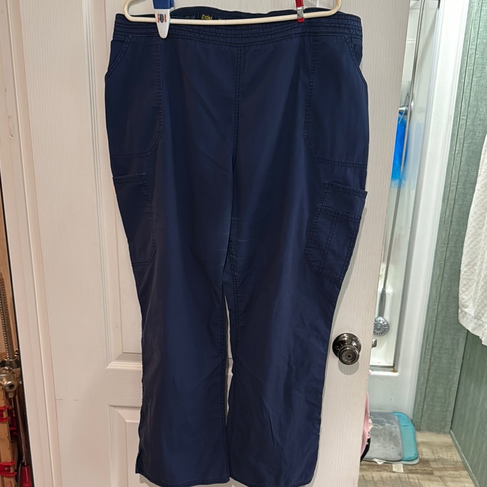2XL Dickies Navy Blue Scrub Pants